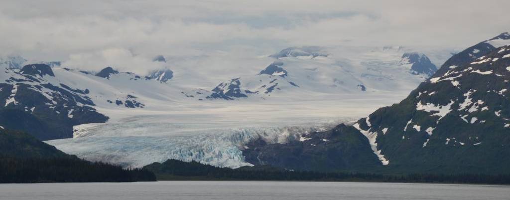 glacera sobre el mar al Prince William Sound